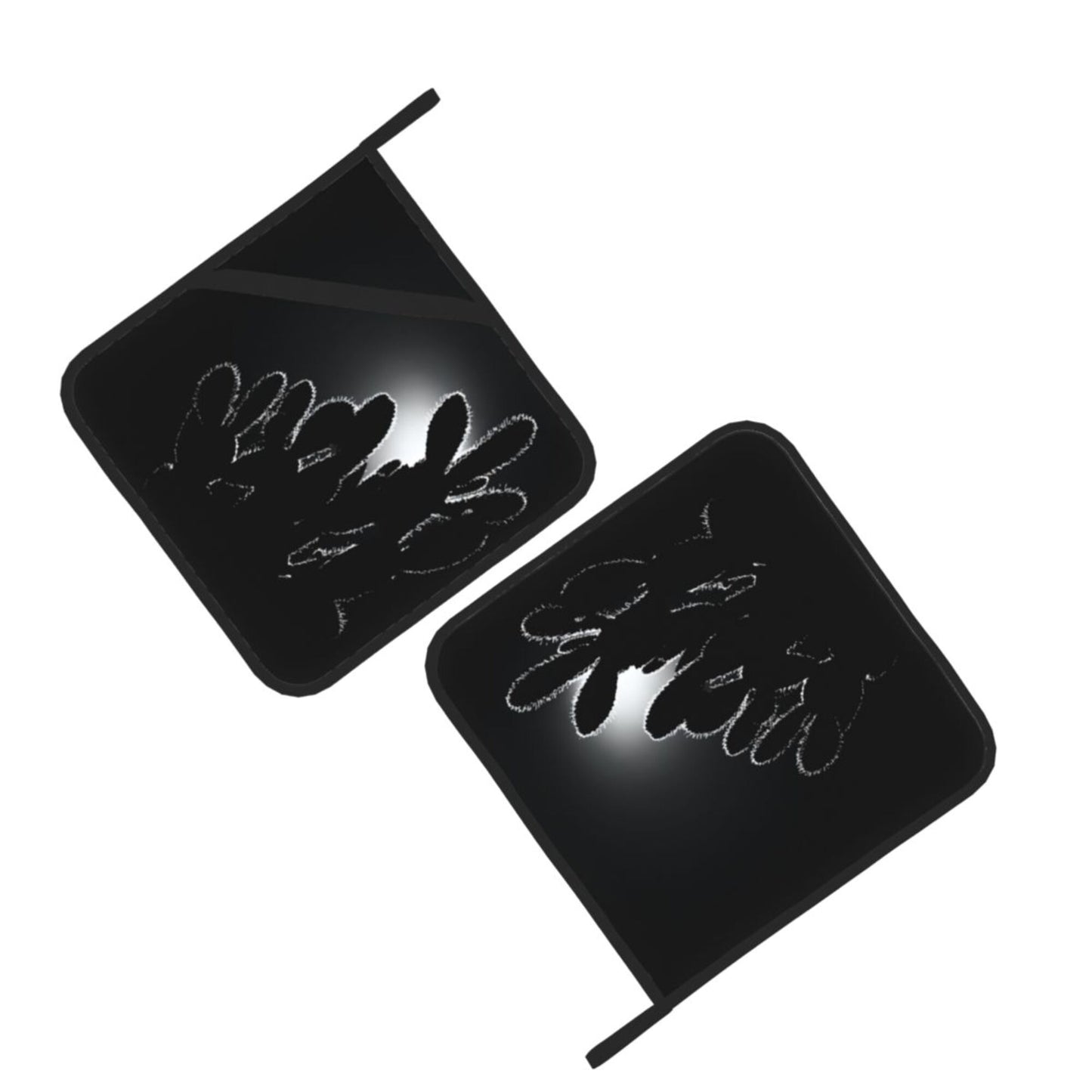 2 - Pack Square Heat - Resistant Pot Holders with Cactus Silhouette Pattern - Three - Layer Protection, Multi - Scenario Hanging Pot Pads