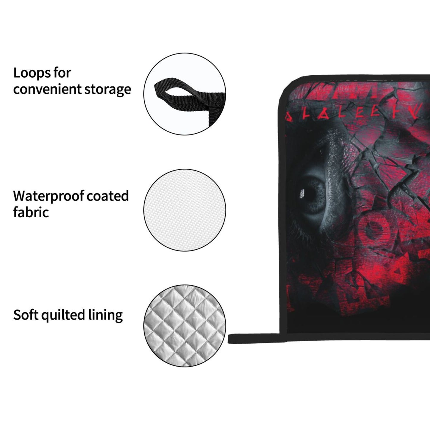 2 - Pack Square Heat - Resistant Pot Holders with Movie - Themed Broken Face Pattern - Three - Layer Protection, Multi - Scenario Hanging Pot Pads